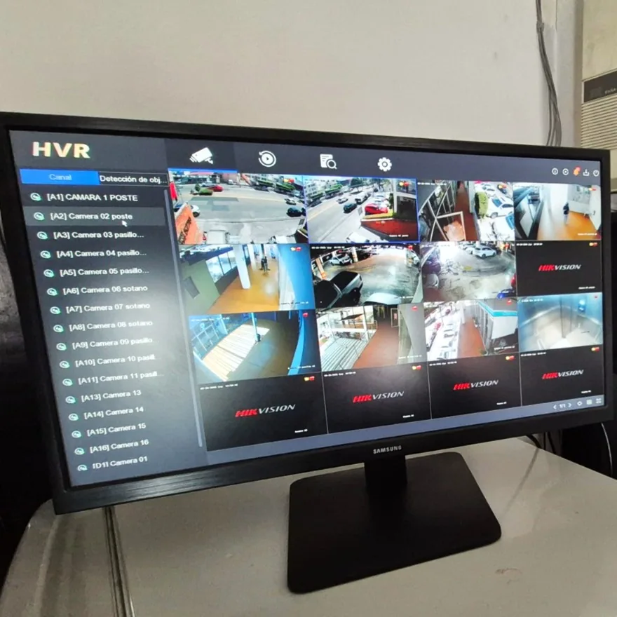 Videograbador con 16 cámaras monitoreadas en tiempo real por Ocean Tech